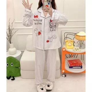 8882 ชุดนอนสีพาสเทลลายแฟชั่น ชุดนอนโอเวอร์ไซส์อก40-50นิ้ว สีพาสเทล น่ารักๆสไตล์เกาหลี พร้อมส่่ง