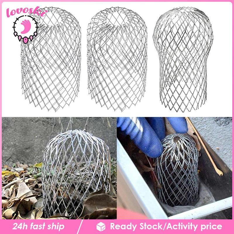 [Lovoski] อลูมิเนียม Downspout Filter Gutter Downsport Guard Gutter Drain Cover กันสนิม Gutter Guard