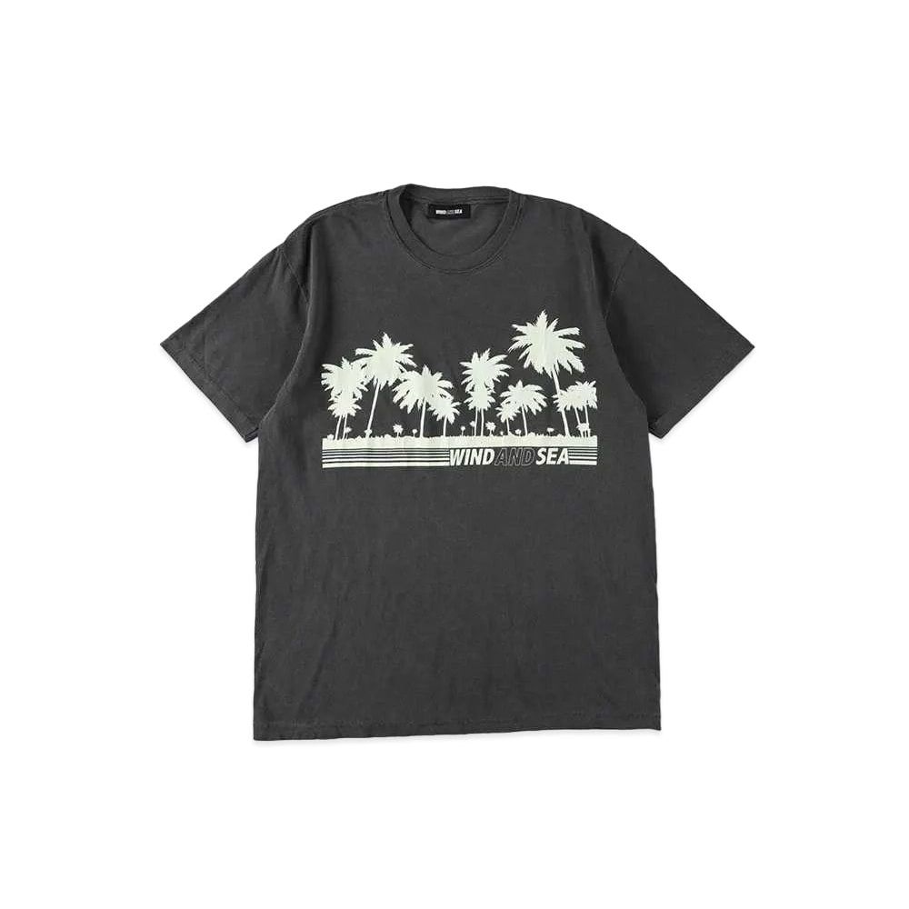 WIND AND SEA Palm Tree SS Tee Black Unused