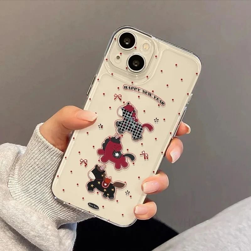 Running Horse เหมาะสําหรับเคสโทรศัพท์ 17AIR 16PRO Fun 15 Soft Case 14 Creative 13/X