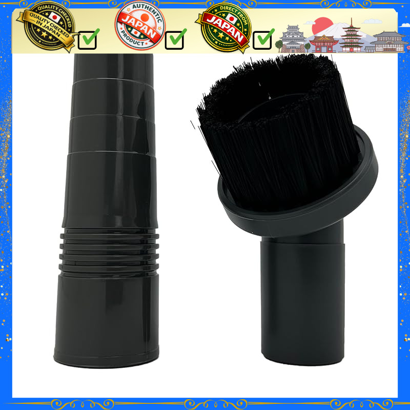 Universal Round Brush Cleaning Accessory for Vacuum Cleaners - Compatible with 3.2 to 3.8 cm Hoses, 
