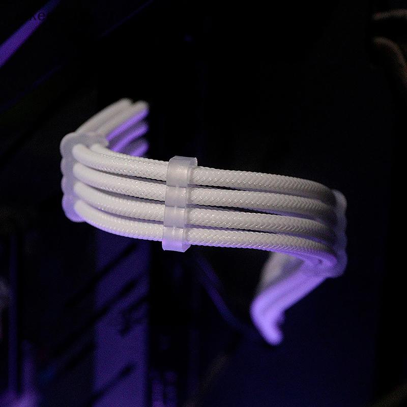 LK PSU ATX 24Pin สายไนลอนถัก 8-pin 6 + 2pin สายไฟ 24 พินเมนบอร์ดสําหรับคอมพิวเตอร์พีซีกรณีสายไฟชุด T