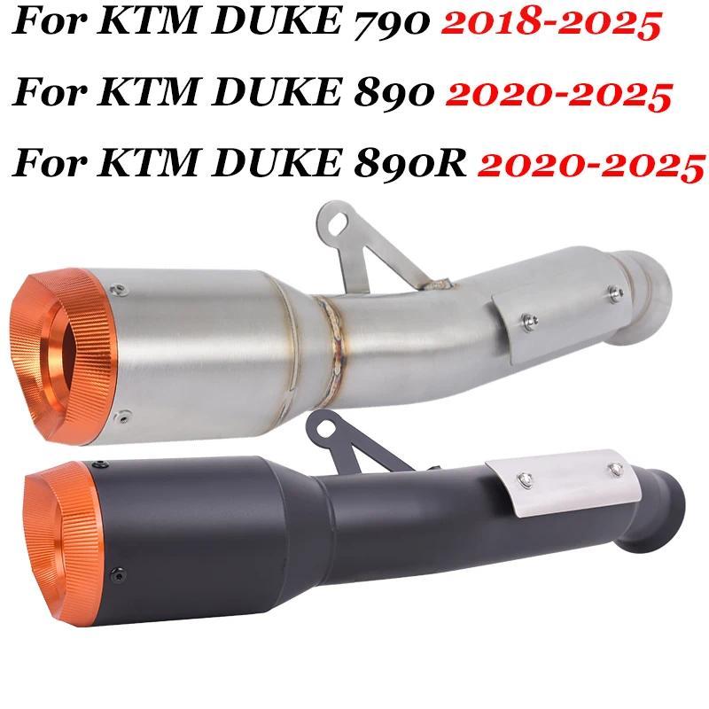 สลิปออนสำหรับ KTM DUKE 790 890 890R KTM790 KTM890 DUKE790 2018 - 2025 รถจักรยานยนต์ท่อไอเสียลิงค์ท่อ