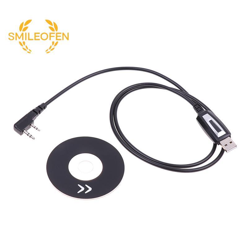 [Smileofen] Baofeng สายการเขียนโปรแกรม USB พร้อมไดร์เวอร์ CD สําหรับ Baofeng UV-5R UV5R 888S วิทยุสอ