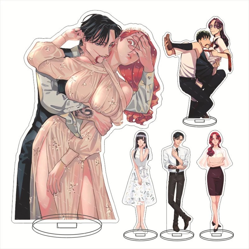 Standee อะนิเมะยก Wa Tanin Ga Ii Yakuza Fiancé อะคริลิค Mica รุ่น Somei Yoshino Kirishima ตัวอักษรกา