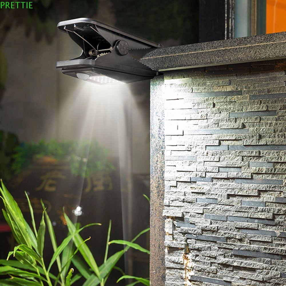 PRETTIE ไฟคลิปพลังงานแสงอาทิตย์, เซ็นเซอร์ร่างกายแบบพกพา Human Body Induction Lighting, 72/112LED Ca