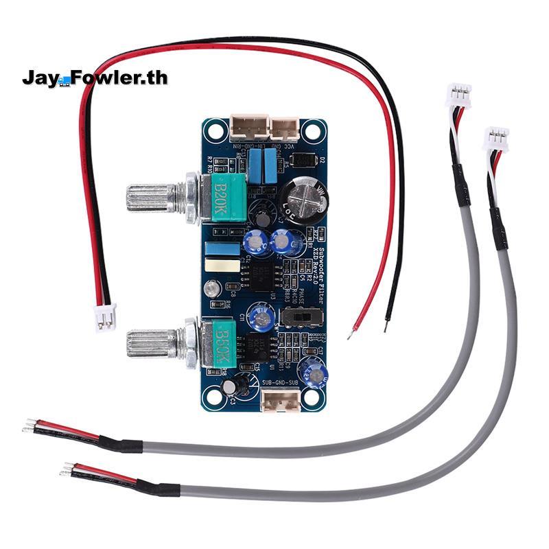 [Jay_Fower]Low Pass Filter Subwoofer Preamp Amplifier Board Single Power DC 9-32V Preamplifier พร้อม