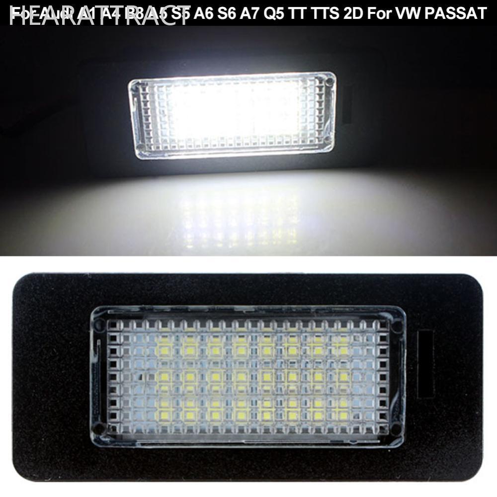 HEARATTRACT 1PC รถ Canbus LED จํานวนใบอนุญาตประกอบไฟสีขาวสําหรับ Audi A1 A4 B8 A5 S5 A6 S6 A7 Q5 TT 