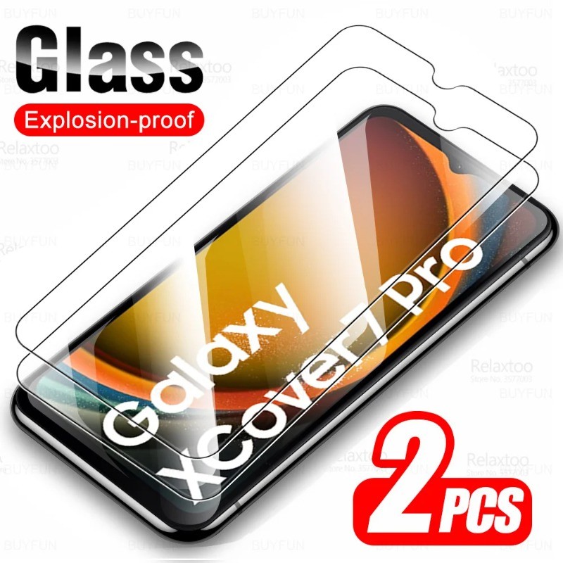 2 ชิ้นป้องกันหน้าจอ HD ฟิล์มแก้วสําหรับ Samsung Galaxy XCover 7 6 Pro ความเป็นส่วนตัวกระจกนิรภัยที่ชัดเจนสําหรับ Galaxy M53 M52 M51 M42 M40 M36 M35 Anti Spy สีดําขอบฟิล์มแก้ว