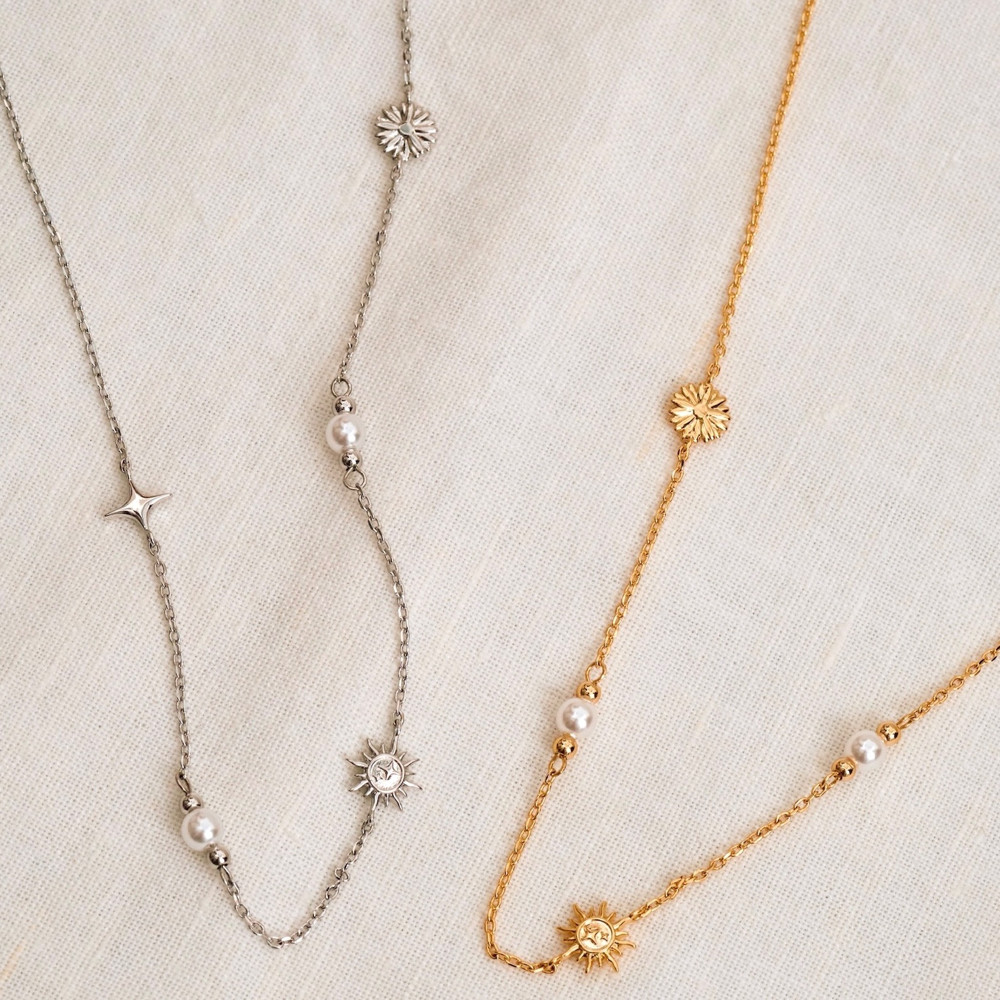 YVIS Flare Brass Necklace - Solace Collection