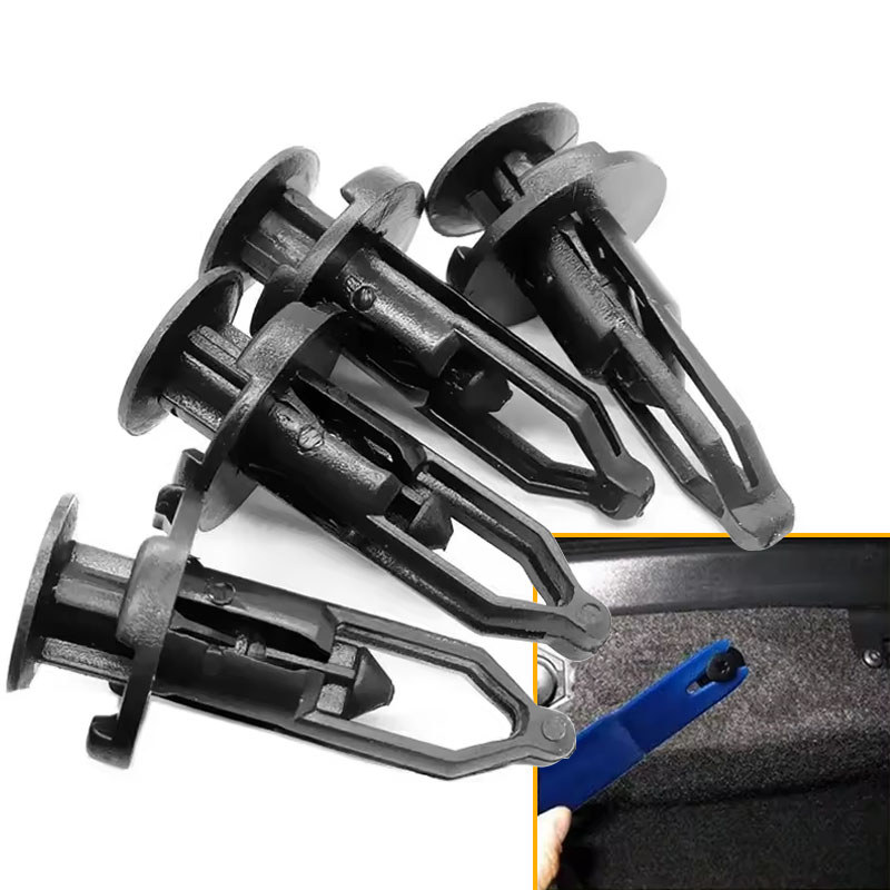 ใหม่ 9 มม.คลิปยึดรถ Fender กันชนฝาครอบด้านหลัง Push-Type Clamp พลาสติกคลิปคงที่สําหรับ Toyota 52161-16010