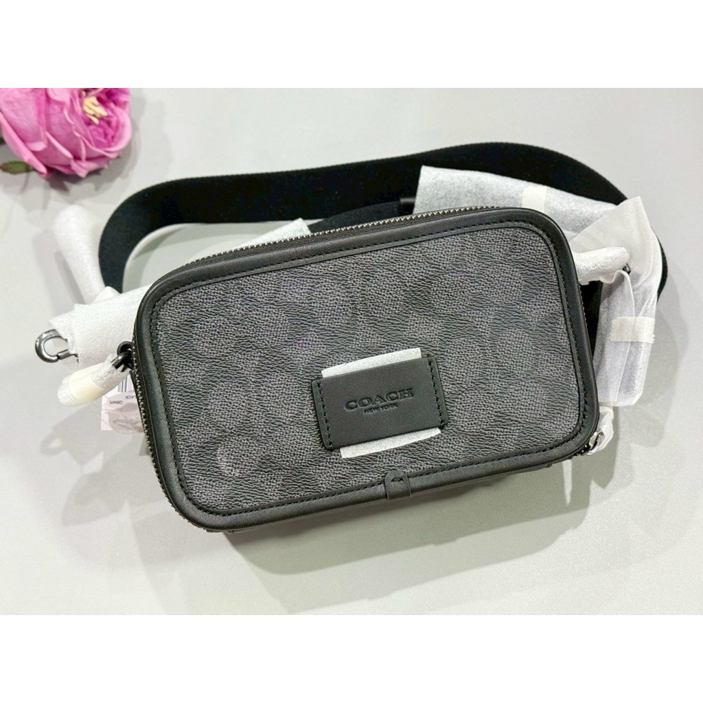 COACH Crossbody In Signature Canvas # CW365 กระเป๋าสะพายข้างผู้ชาย 2 ซิป Style No. CW365 R4TE