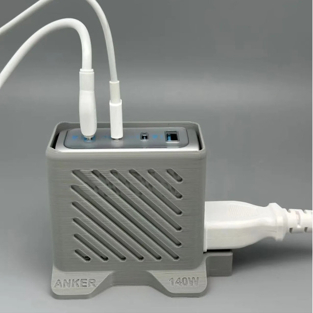 Anke AI จอแสดงผลหน้าจอ 140W Gallium Nitride Plug ฐานเดสก์ท็อปสถานีชาร์จ Simple Hollow แนวตั้งฐานเดียว ราคา ถูกที่สุด ดีลบีเคเค แกลเลอรีภาพที่ 5