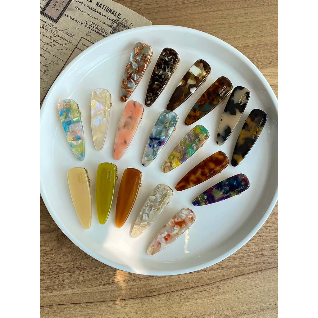 Spot Goods#French-style hair clip~South Korea France Small duckbill clip top clip Bangs clip, side c