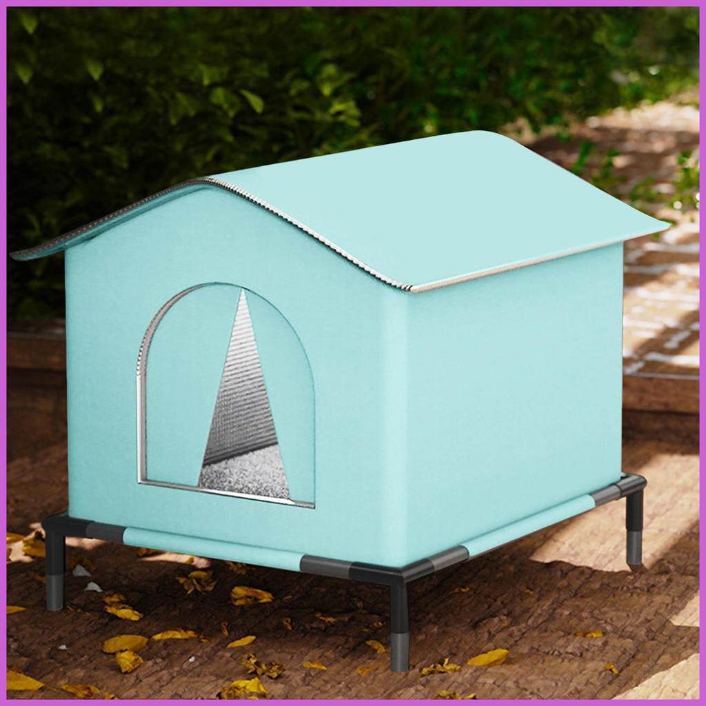 Cat Shelter Warm Pet Nest Shelter สําหรับฤดูหนาวพร้อมเสื่อและประตูฉนวนกันความร้อนสัตว์เลี้ยงลูกแมว N