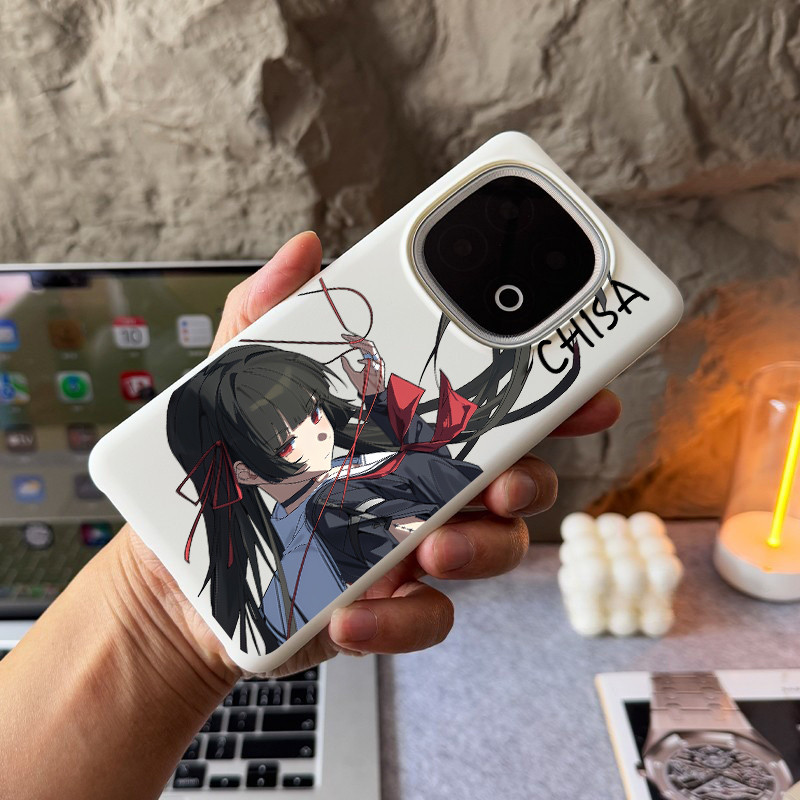"Wuthering Waves" Chisa Micro Matte Hard Slim เคสโทรศัพท์สําหรับ IQOO 15/13/12 NEO 11 Neo 10 Z9 Z10 Z11 Turbo Pro / ป้องกันลายนิ้วมือ Halp Wraped กันกระแทก iQOO Cover