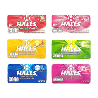 Halls Panel Candy ลูกอมฮอลล์แบบแผง พกพาสะดวก ขนาด 8 เม็ด
