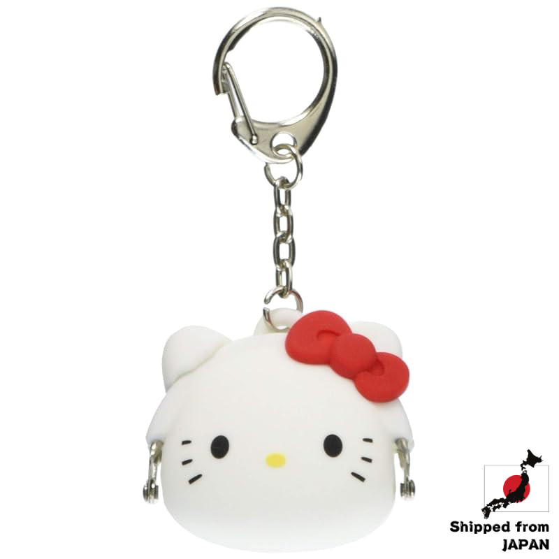 P+G Design Keychain White Size: W4.4×H4.1×D2.4cm Mimi POCHI-Bit Hello Kitty White PG-34101