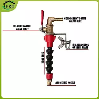 F&O 1 PC ระบบหัวฉีด Coolant Misting Dust-proof Dust Remover Water er สําหรับเครื่องตัดกระเบื้องหินอ่อนเครื่องบดมุมเครื่องตัด