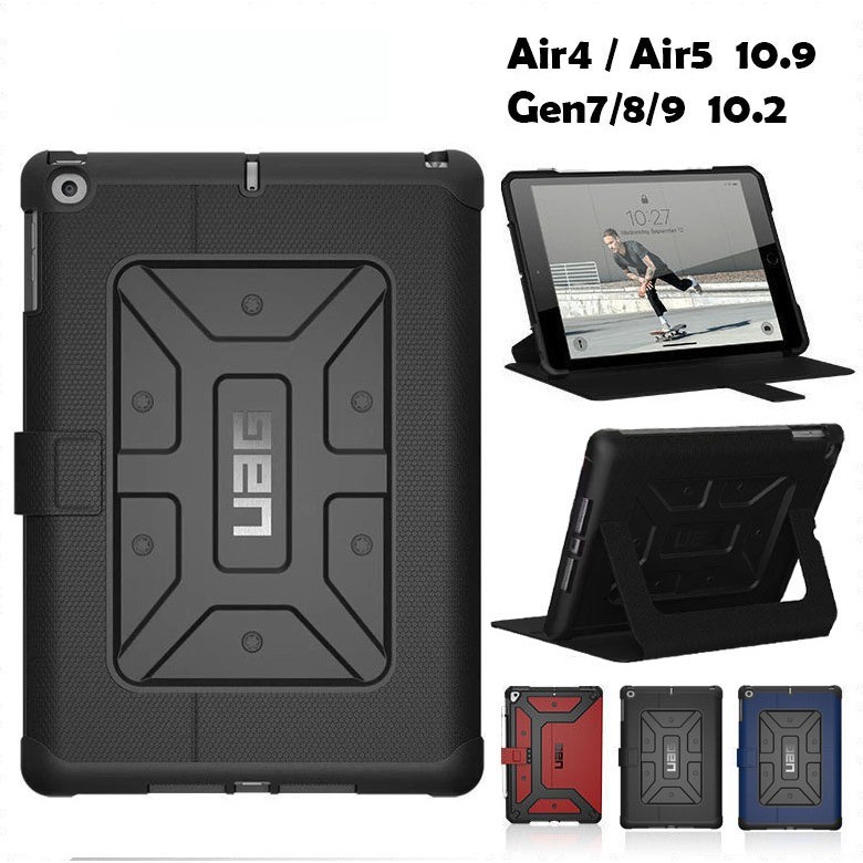 เคสฝาพับ UAG สําหรับ IPAD  Air4 10.9 Air5 2022 เคสไอแพด Gen7 Gen8 Gen9 10.2 Air3 10.5 มีช่องใส่ปากกา