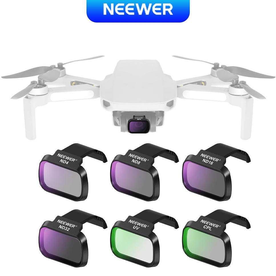 NEEWER FL-B31 6-in-1 ชุดฟิลเตอร์เลนส์โดรน | ND4/8/16/32 + CPL +UV สําหรับ DJI Mini 4K/2/Mavic/SE/2SE