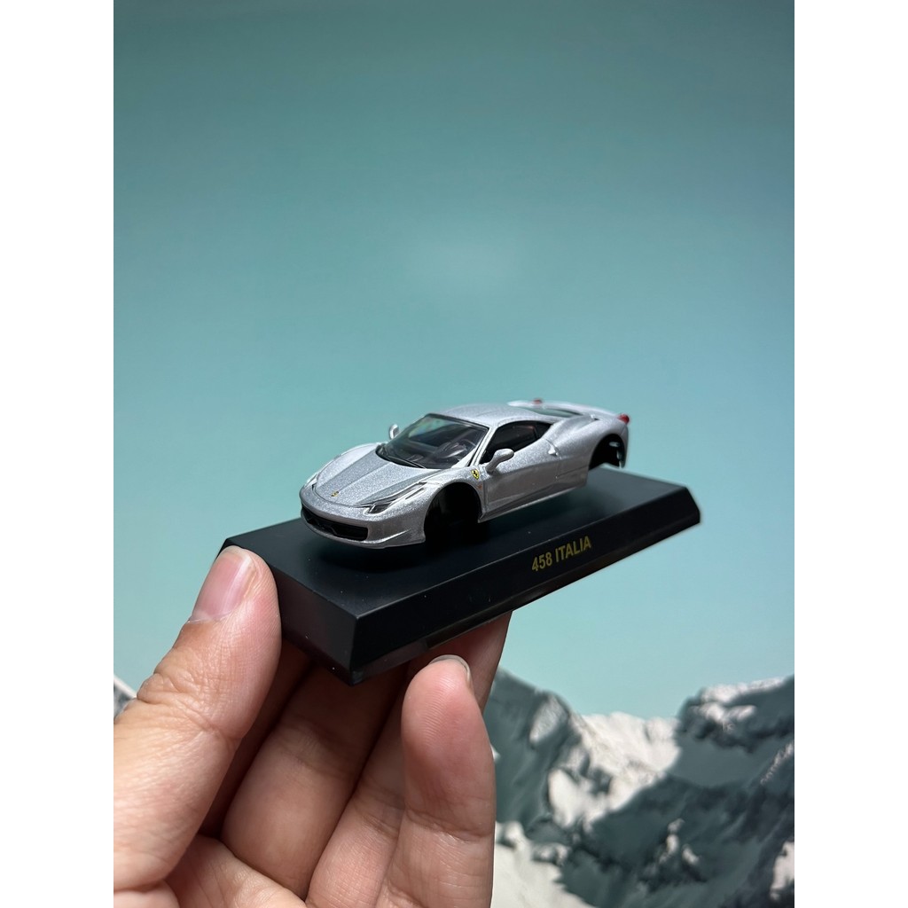 1/64 Jingshang kyosho Ferrari 458 Italia Silver Ferrari 458 ITALIA Card Box Complete Brand New Unass