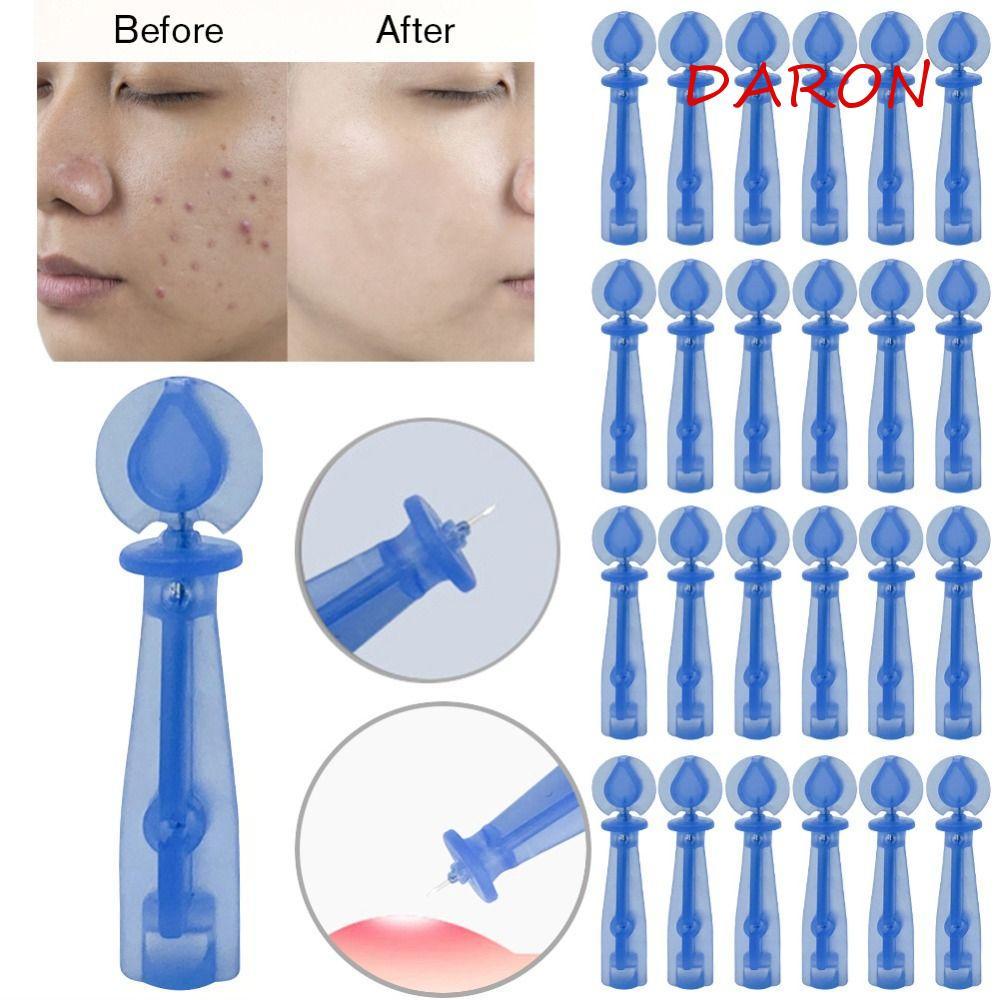 DARON 50 ชิ้น/กล่องทิ้งเข็มสิว, Blackhead Remover Pimple Pins Blackhead Remover เครื่องมือ, Pimple E