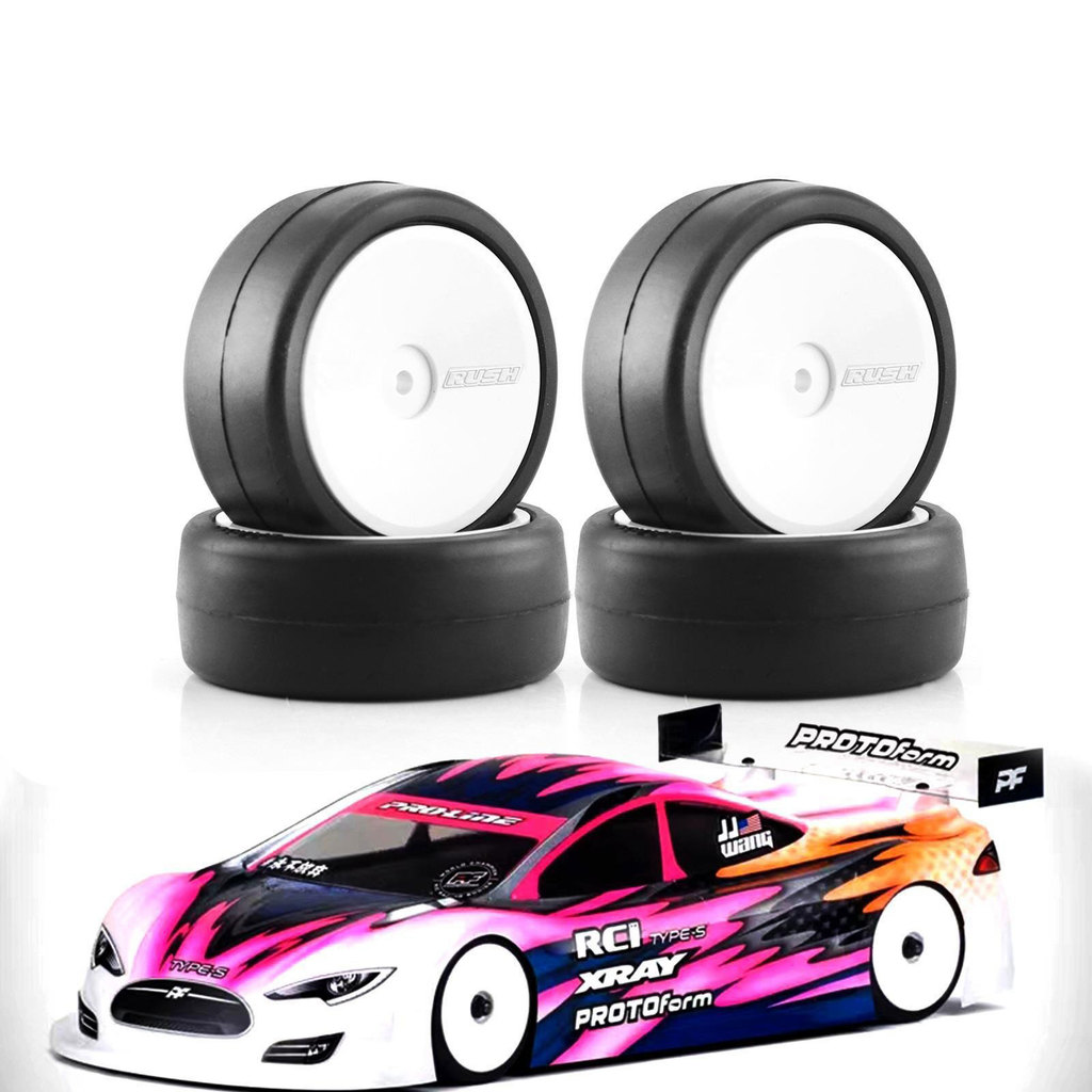 ชุด 4 ชิ้นด้ามจับสูง Hot Melt Tyres 30 35 40 45 ล้อ 65x26 มม. สําหรับรถ RC 1/10 Tamiya TT01 TT02 XV01 อะไหล่อัพเกรด