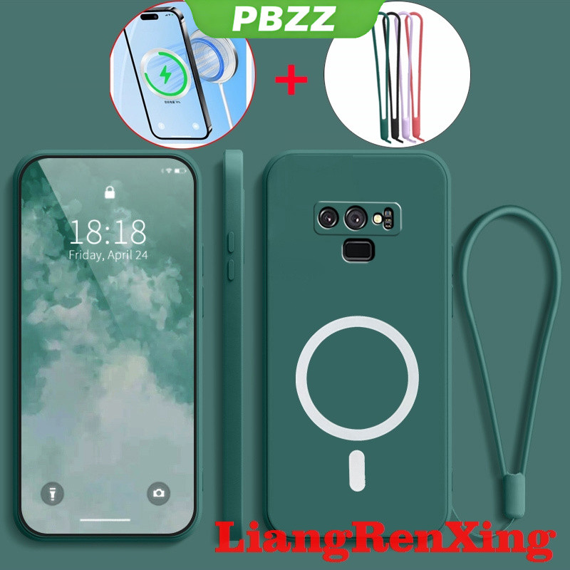 PBZZ เคสสําหรับ SAMSUNG note 9 เคสโทรศัพท์ Softcase Liquid Silicone Protector Smooth กันกระแทกฝาครอบกันชนดีไซน์ใหม่ความงาม แม่เหล็กดูดไร้สาย YTBSWX01 ราคา ถูกที่สุด ดีลบีเคเค