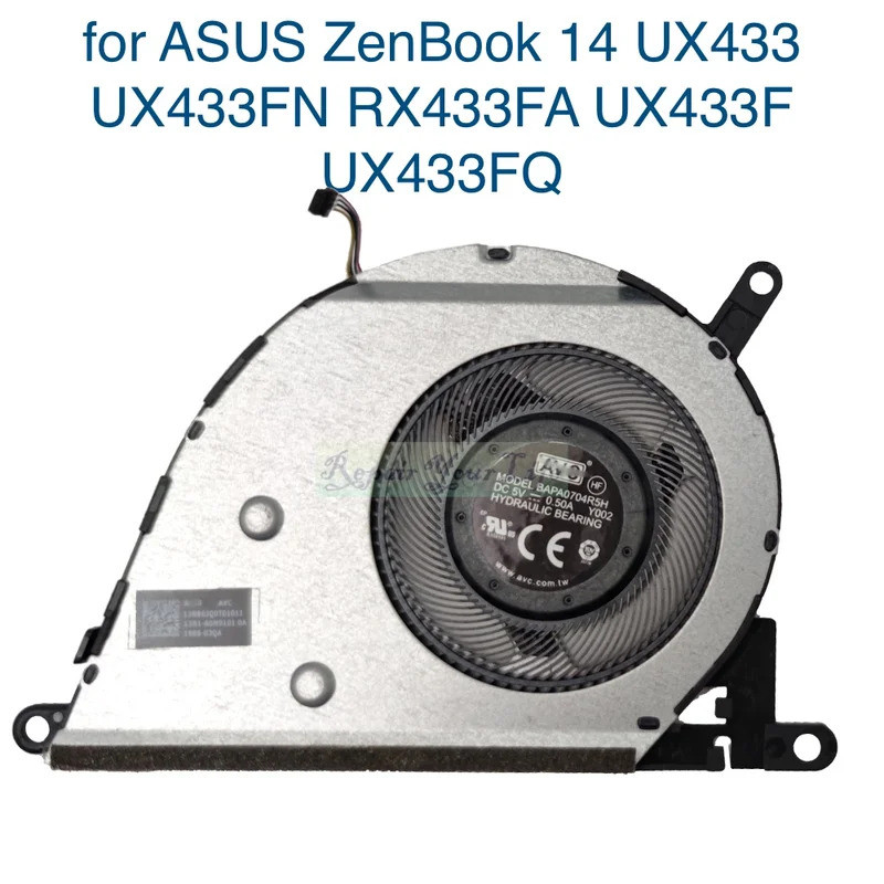 พัดลมระบายความร้อน CPU สําหรับ ASUS ZenBook 14 UX433 UX433FN RX433FA UX433F UX433FQ UX433FA UX433FL 