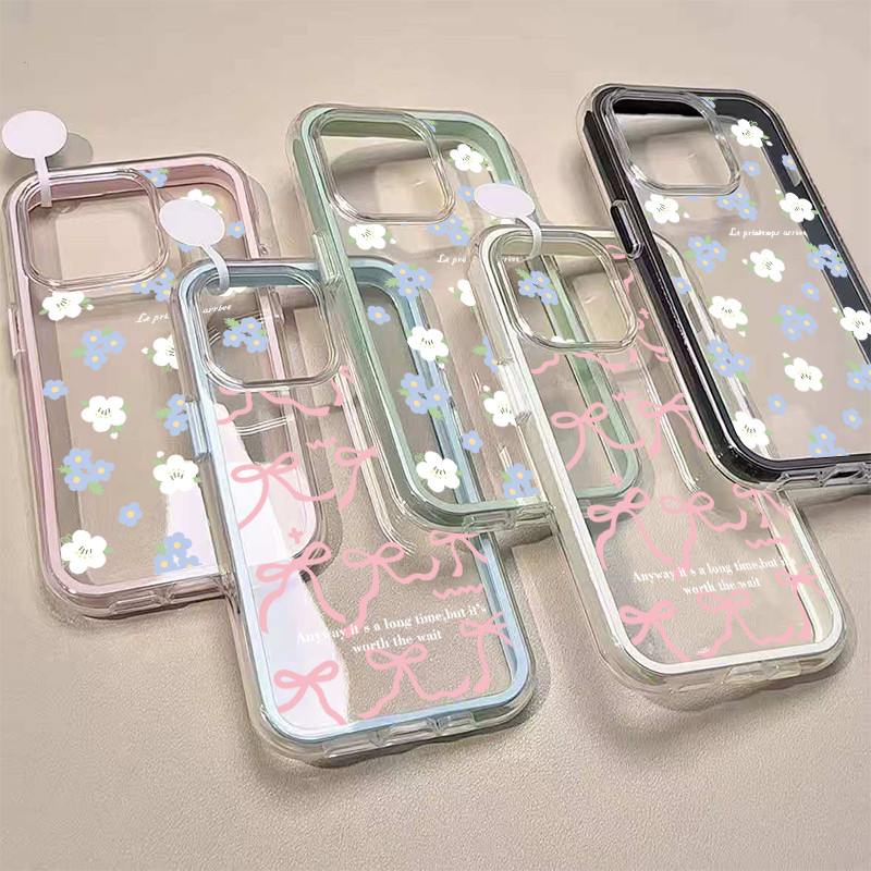 เข้ากันได้กับ iphone 17 16 11 15 14 12 13 Pro Max 7 8Plus X XS XR XSMAX Pita Skrin Penuh Merah Muda 