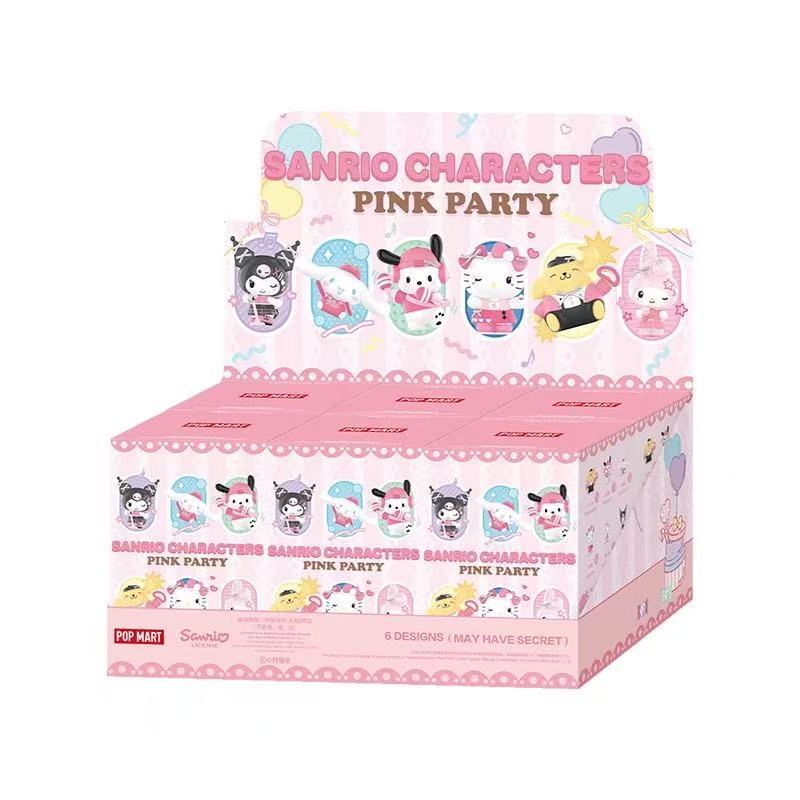 P POPMART POPMART Sanrio Family Pink Party Series รูป Mystery Box ตกแต่งของเล่นของขวัญ ราคา ถูกที่สุด ดีลบีเคเค แกลเลอรีภาพที่ 8