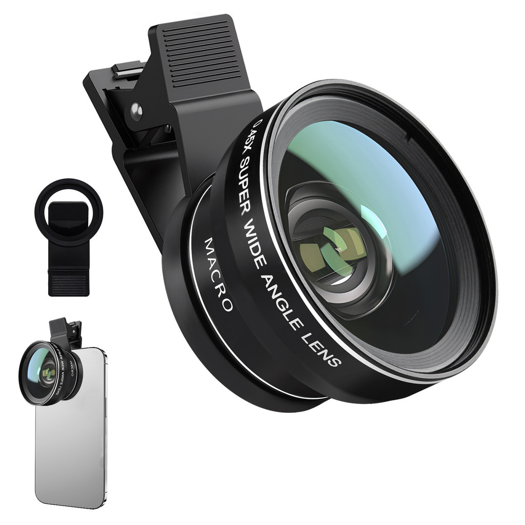 37mm Mobile phone wide-angle lens for photography, landscape lens, close-up macro lens, two-in-one52mm Mobile phone wide