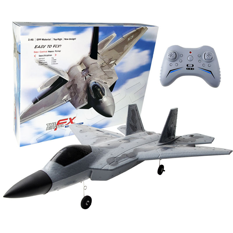 ❤️ 4 ช่อง ❤️FX922 RC เครื่องบินรีโมทคอนโทรล F-22 RC Fighter EPP โฟมเครื่องร่อนเครื่องบินของเล่นสําหร