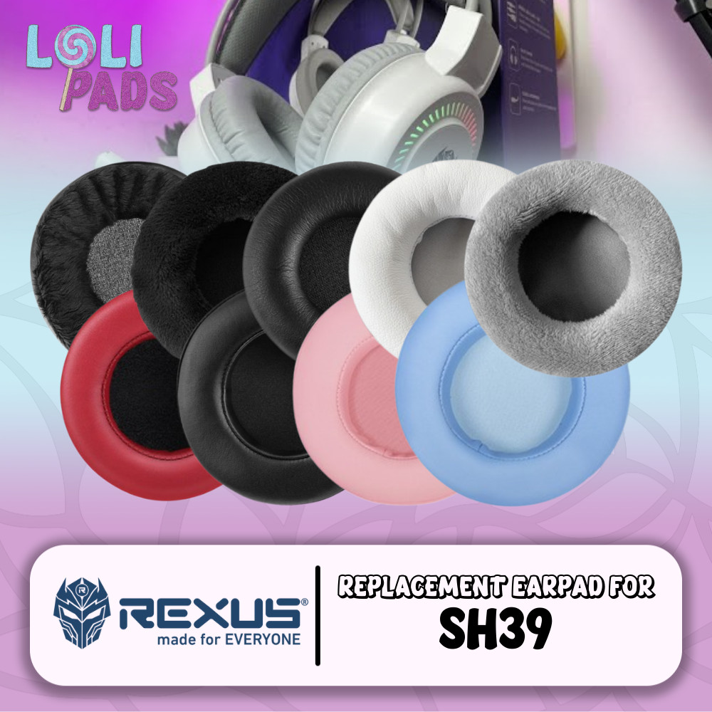 แผ่นรองหูฟังโฟม Turtle Beach Ear Rexus Vonix SH39 SH 39 SH-39 Pad Earcup