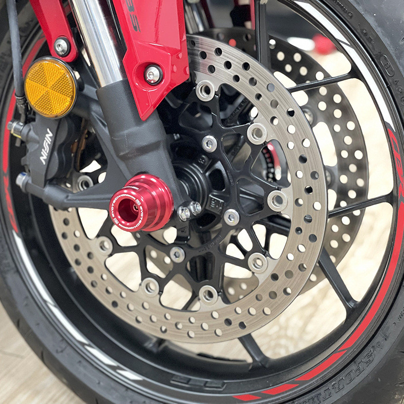 เหมาะสําหรับ Honda CBR650R CB650R CB650F ดัดแปลงล้อหน้า Shock-proof Ball ยางกันกระแทก Cross @-