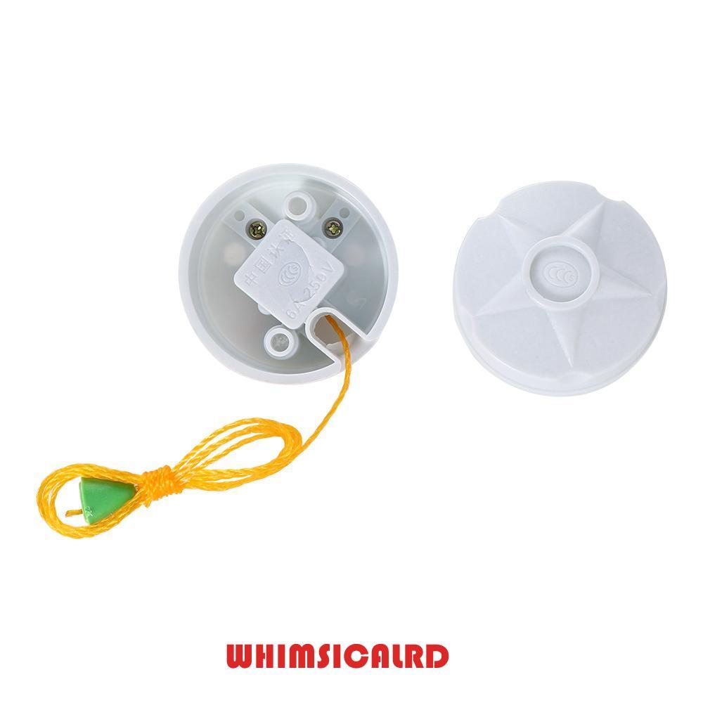 WHIMSICARD สวิตช์ไฟ SPDT 250V 6A การปรับปรุงบ้าน Switching Power พร้อมสายดึงสําหรับอุปกรณ์เสริมโคมไฟพัดลมเพดาน