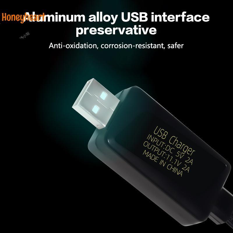 <Honeyheart> 11.1V Li-Ion Battery Charger 3S Li-Ion Battery Balance พร้อมไฟป้องกัน USB Charger Nice