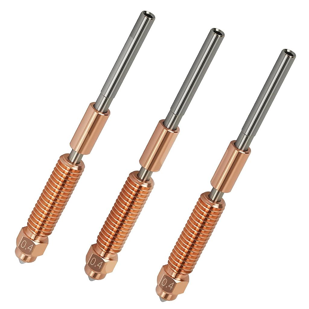 3PCS 0.4 มม.หัวฉีดยูนิคอร์นสําหรับ Creality K1 / K1 Max/Ender 3 V3 / V3 Plus / K1C / K1 SE – Quick-S