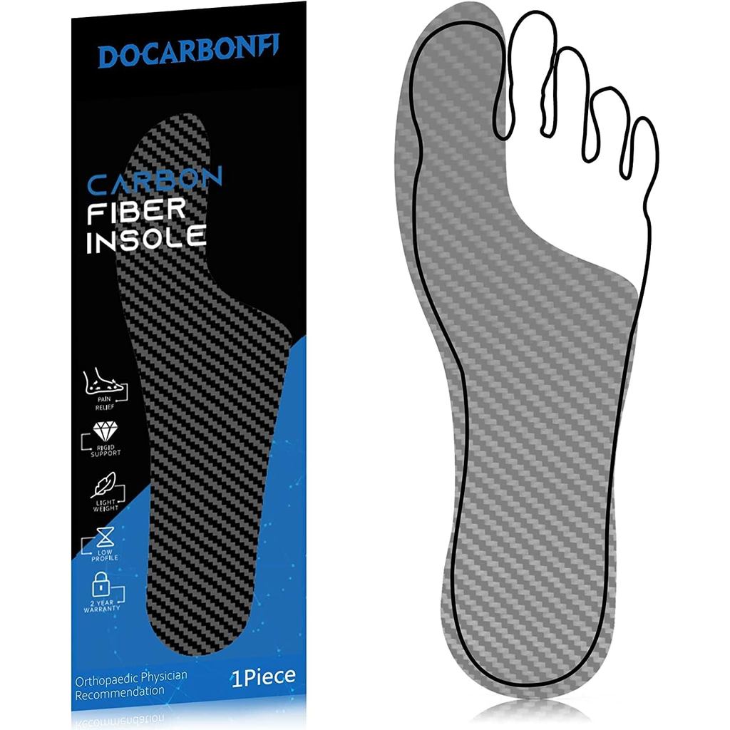 Morton foots Extension Orthotic,Recovery Carbon Fiber Insole, 1 ชิ้น, Foot Support Insert for Mortons Toe, Turf, โรคข้ออักเสบ, Hallux Hardus, Big Toe และ Fore