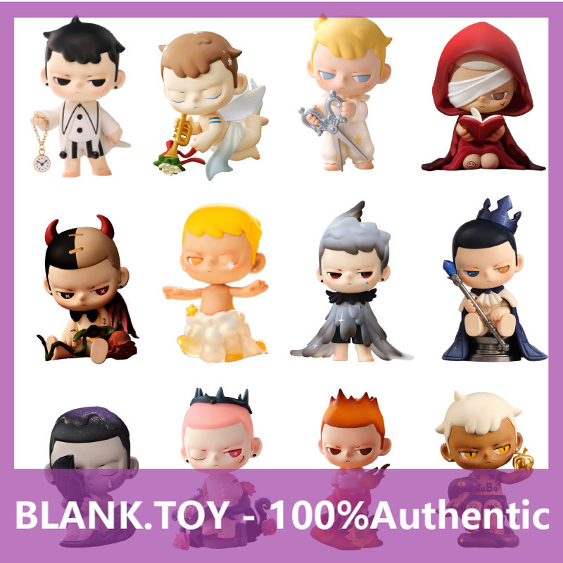 POPMART KUBO Angel Poem Series เครื่องประดับกล่องปริศนาฟิกเกอร์