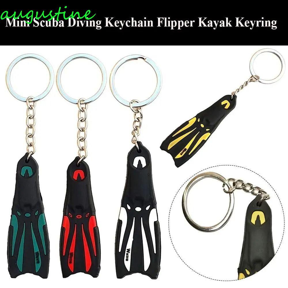 AUGUSTINE Flippers Key Chain, Key Holder Surfing Sailing Diving Fin Key Chain, Creative Mini Pendant