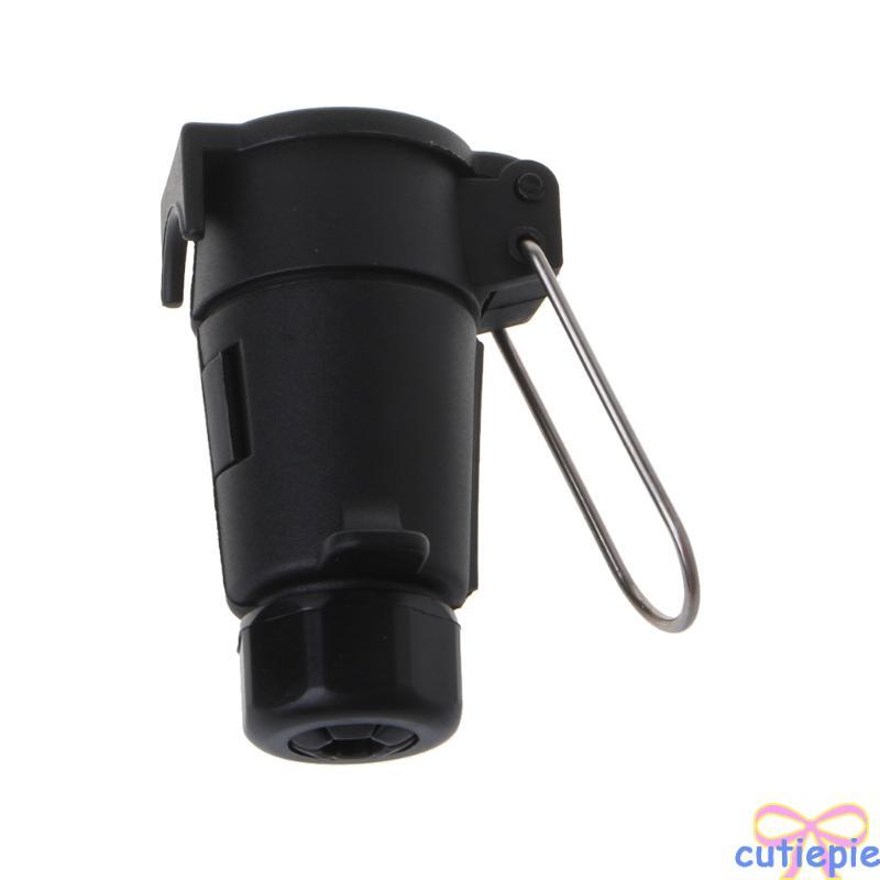 Cutie Towbar Tracking Socket 7 Pin Round Standard Trailer Socket Black Wearproof Trailer Socket Powe