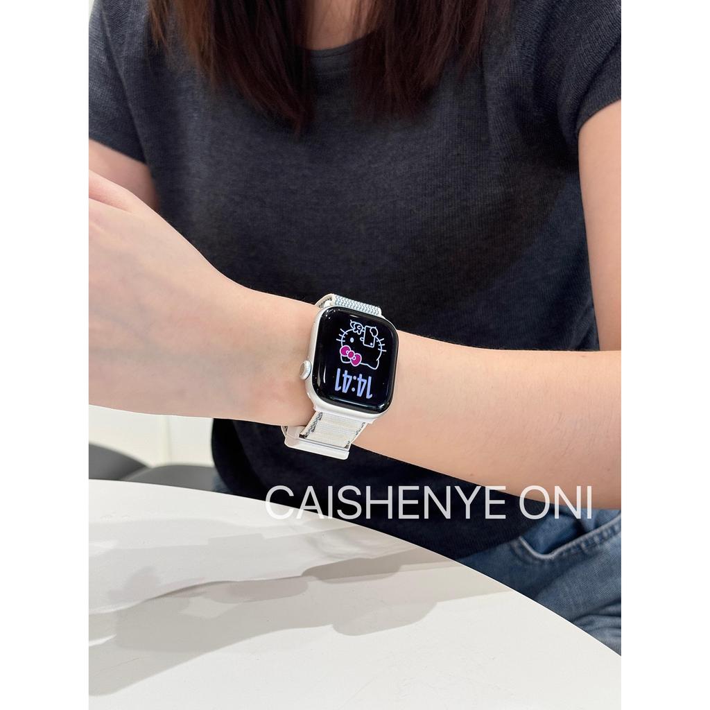เหมาะสําหรับ Apple Watch iwatch11 Magnetic Alpine Nylon Strap applewatch987se Breathable สบาย