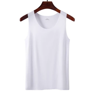 เสื้อกล้าม ผ้าไหม ระบายอากาศ สีพื้น สําหรับผู้หญิง