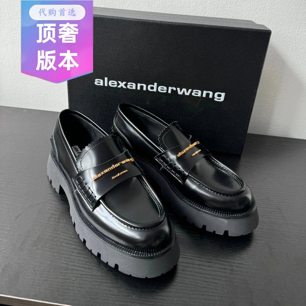 รองเท้า King Wang Alexander แบบ Lace-Up สำหรับผู้หญิง ดีไซน์ใหม่ พื้นมีความหนา