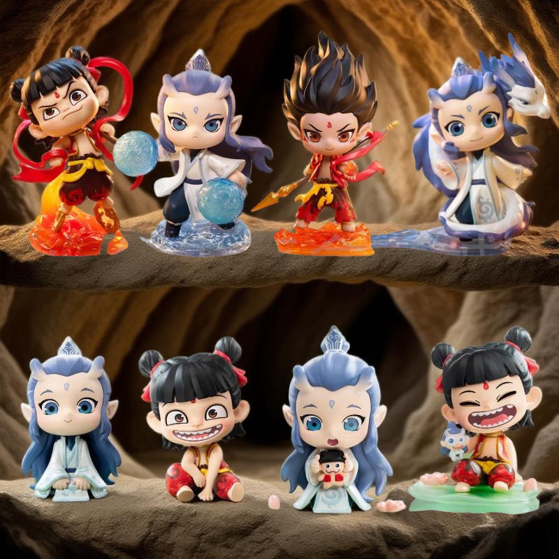 [Little Koala] POPMART Nezha Natural Bond Series เครื่องประดับรูปของเล่นปริศนากล่องของขวัญ