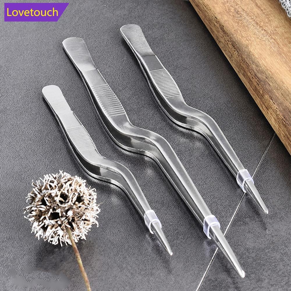 LOVETOUCH สแตนเลสปากคีบอาหาร Multi-function เครื่องครัวขนมตกแต่งเบเกอรี่เครื่องมือ BBQ คลิปซูชิทําอา