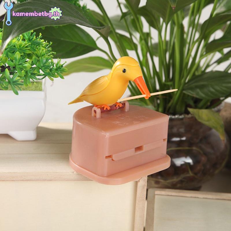 Kamembetbg 1 ชิ้นสร้างสรรค์น่ารัก Toothpi Dispenser Gag อัตโนมัตินก Toothpi กล่อง
 ไทย