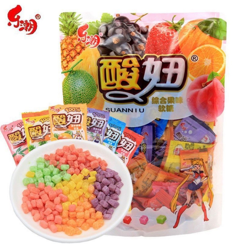 Sour Girl Gummy แพ็คเกจเล็กหลัง 8090 วัยเด็ก Nostalgic Gummy Candy Influencer ลูกอมในวัยเด็ก ของว่าง